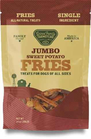 14oz Gaines Family JUMBO Sweet Potato Fries - Dog/Cat Supplements